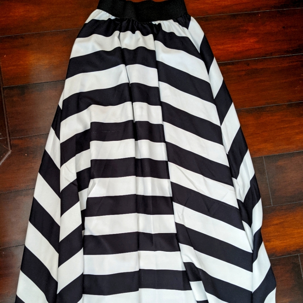 Striped Maxi Skirt